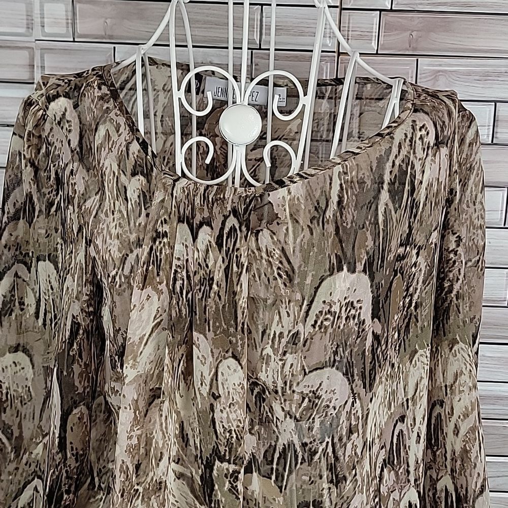 Jennifer Lopez sheer blouse Size S - Picture 2 of 11